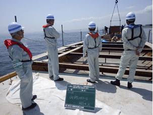 港湾建設工事の施工品質、安全対策向上への活動内容その2